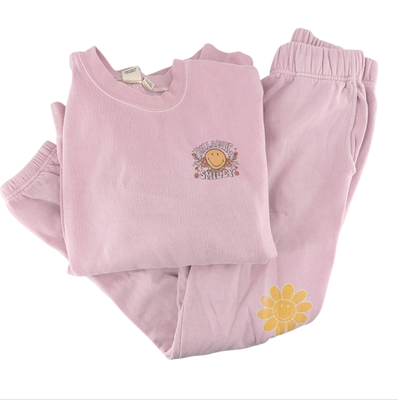 Billabong Tops - Billabong x Smiley Ridin Happy Set Pink Size Small